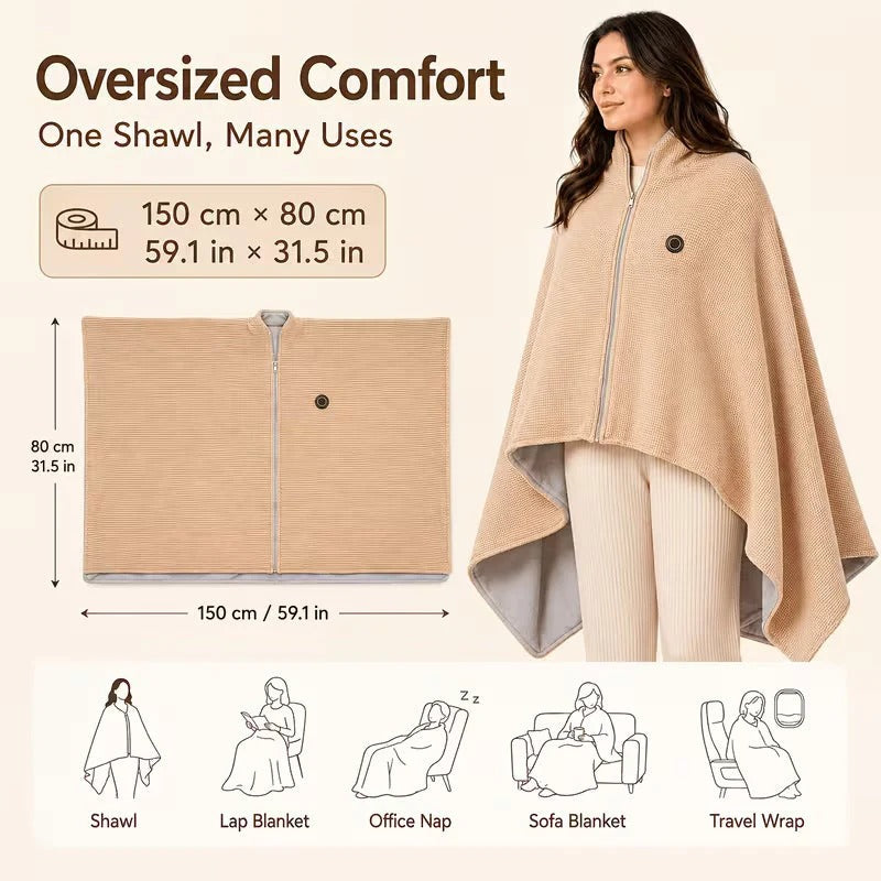 Toasty Blanki Heated Shawl