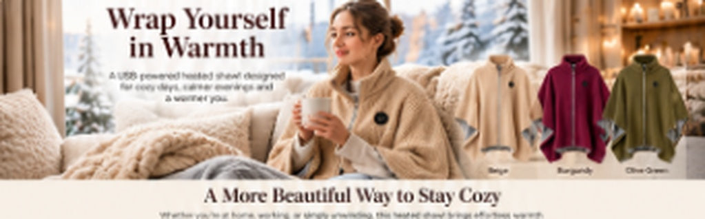 Wrap Yourself in Warmth - Heated Wearable Shawl