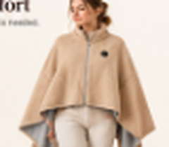 Oversized comfortable drape on model